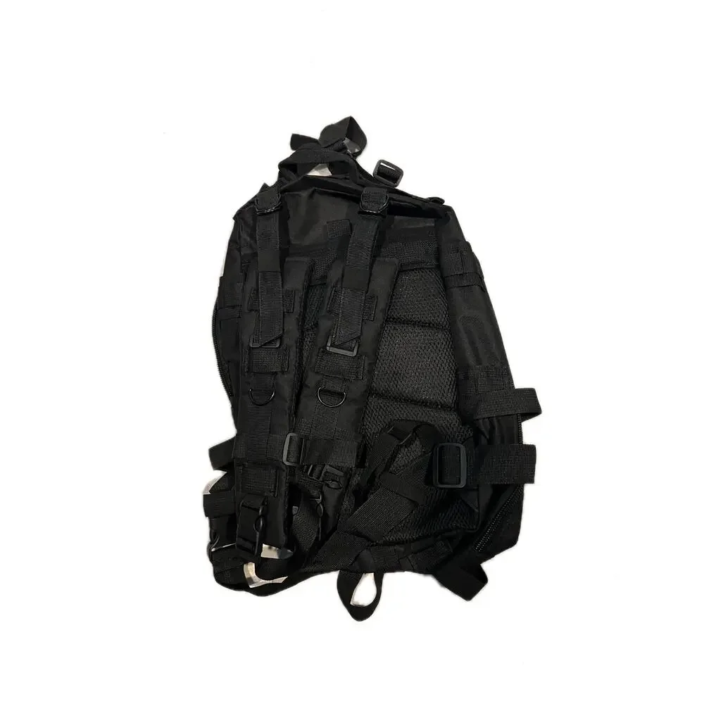 No Label Small Tactical Backpack Black 18L